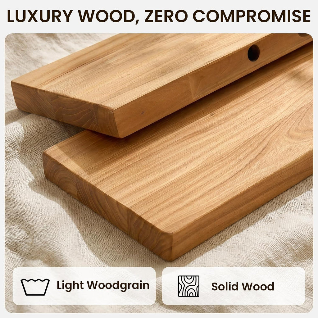 32 Inch Natural Live Edge Floating Shelves Set of 2