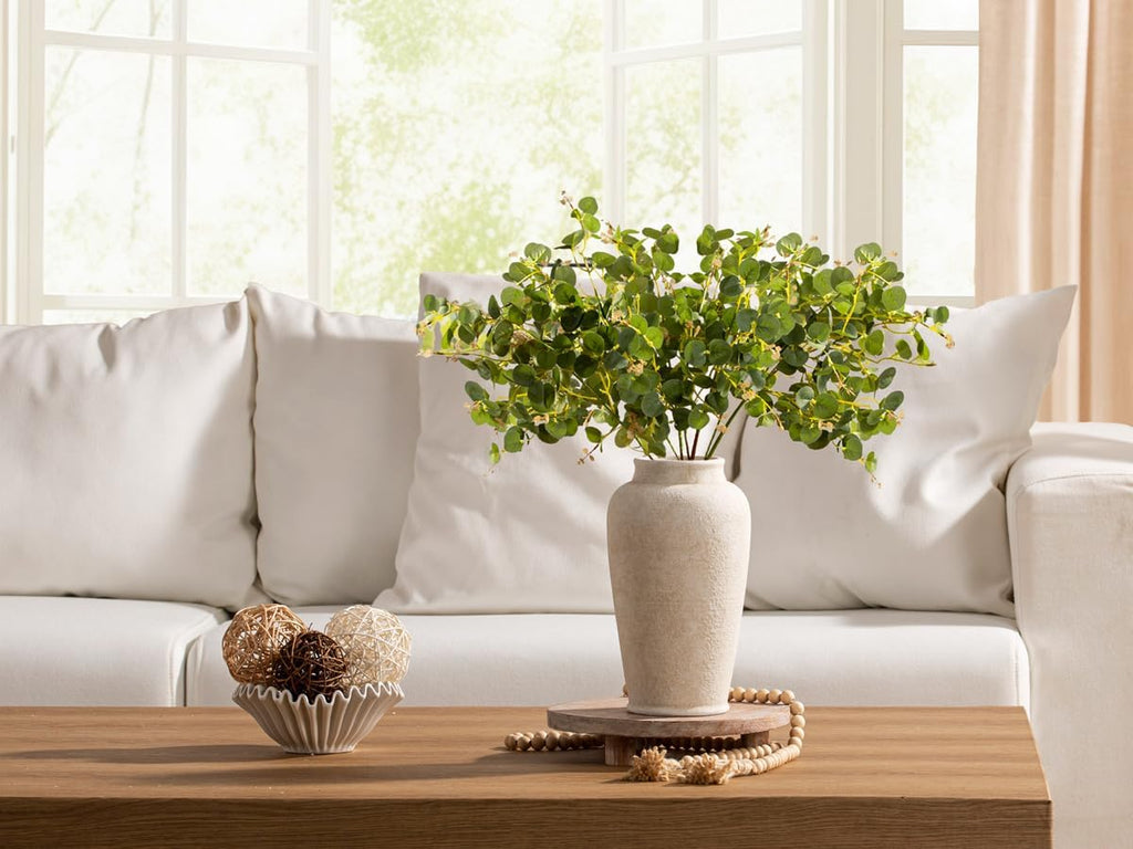 11 Inch Rustic Farmhouse Ceramic Vase