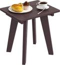 Chocolate Brown HDPE Outdoor Side Table
