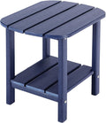 Navy Blue Double Adirondack Side Table