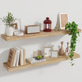 36 Inch Carbonized Black Floating Shelves Set of 2