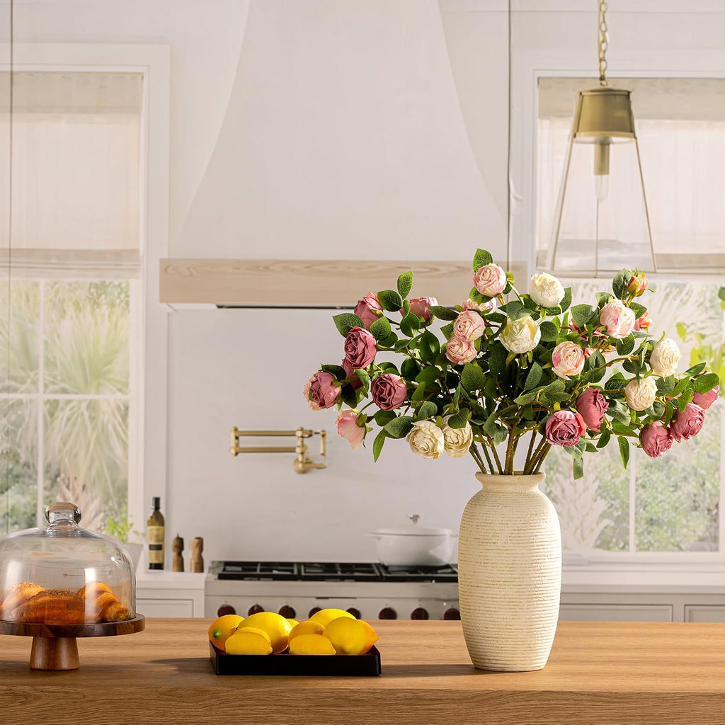 12.5 Inch Rustic Farmhouse Ceramic Vase