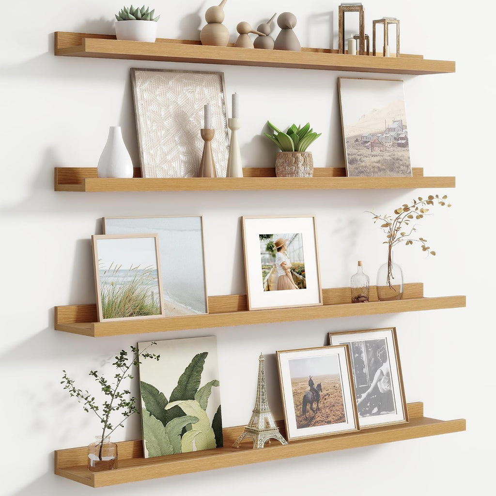 36 Inch Picture Ledge Shelves Set of 4