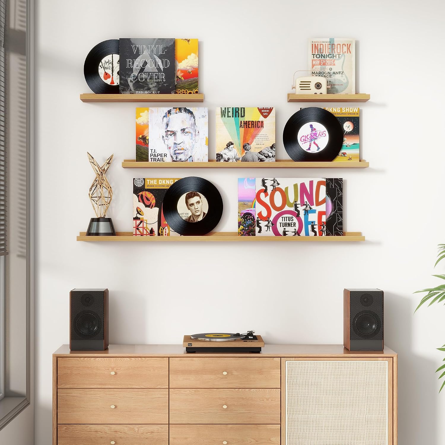 36 Inch Picture Ledge Shelves Set of 4
