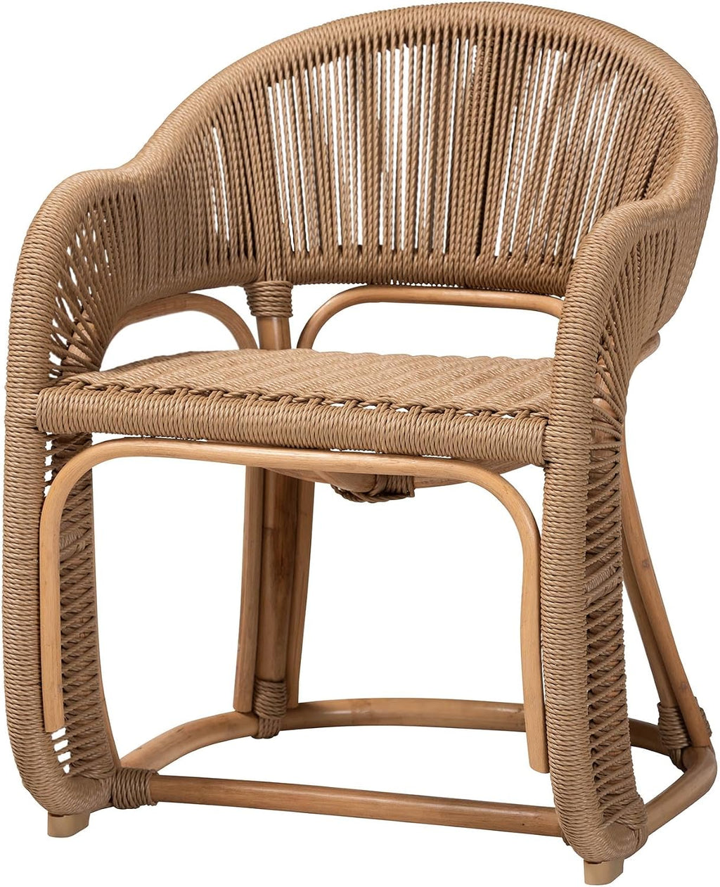 Natural Rattan Accent Chair