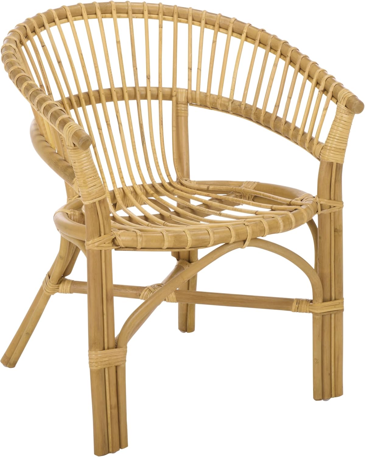Natural Rattan Woven Accent Chair