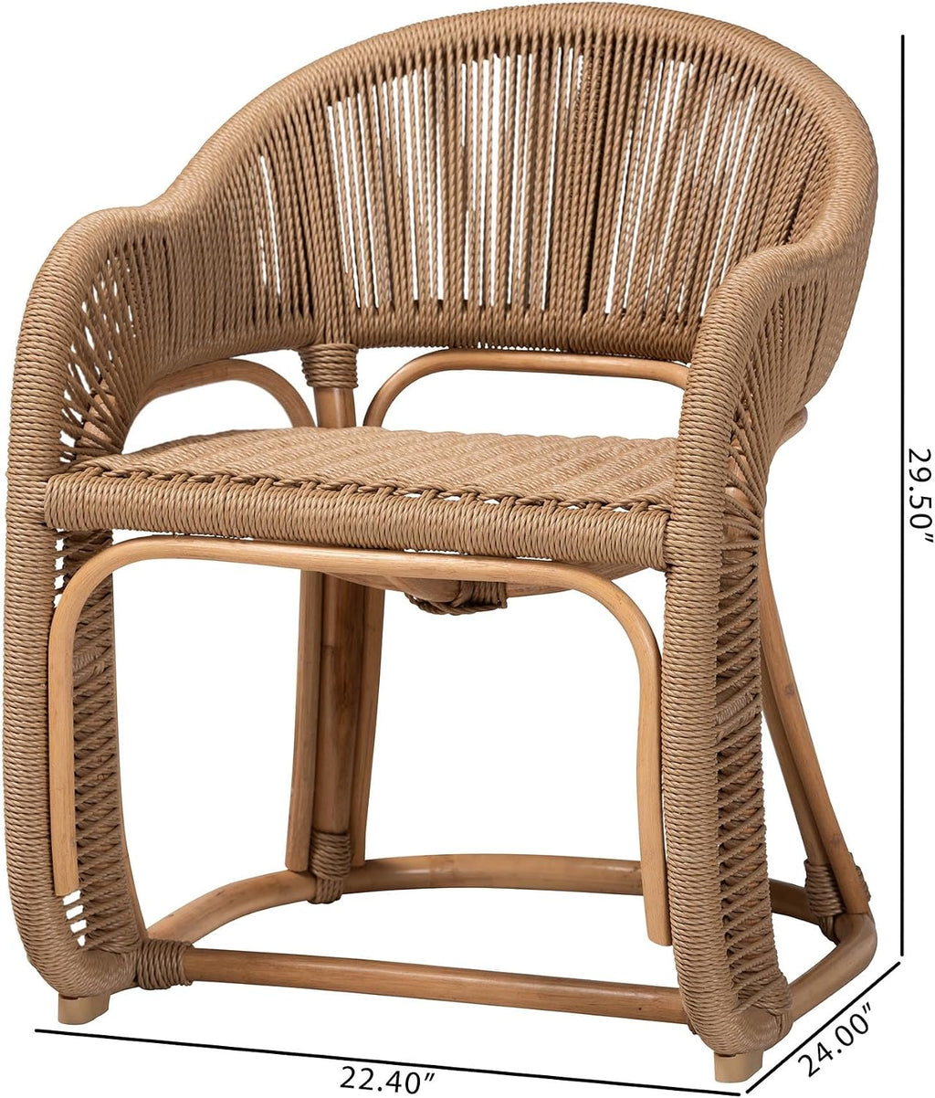 Natural Rattan Accent Chair