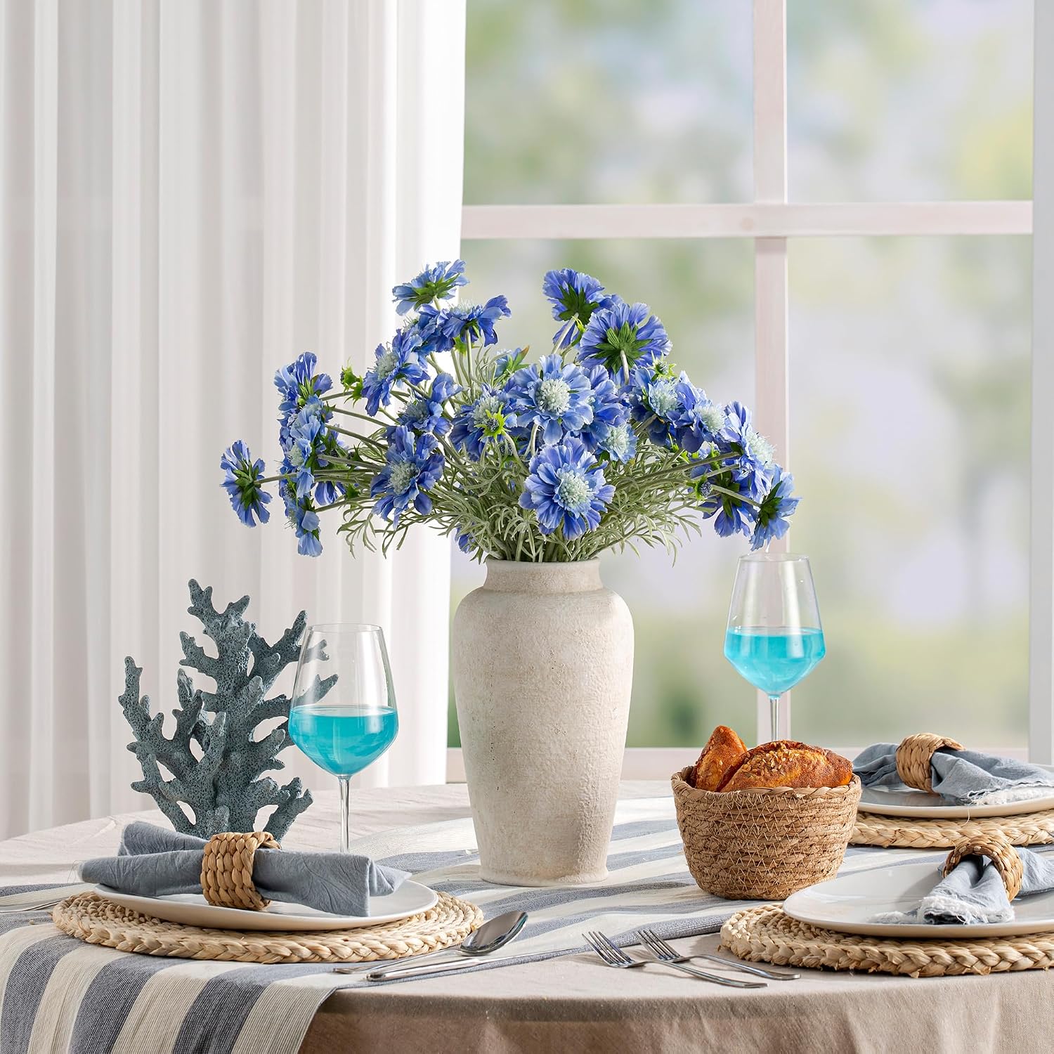 11 Inch Rustic Farmhouse Ceramic Vase
